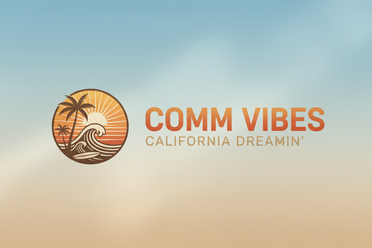 California theme brand name is Comm Vibes